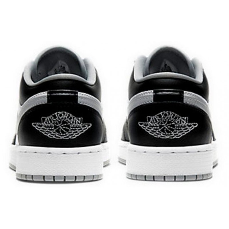 Air Jordan 1 Low'Smoke Grey' GS Black/Black/Light Smoke Grey/White 553560-039