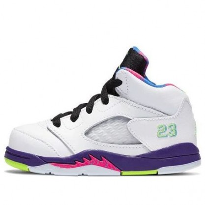 Air Jordan 5 Retro TD 'Alternate Bel-Air' White/Court Purple/Racer Pink/Ghost Green DB3025-100