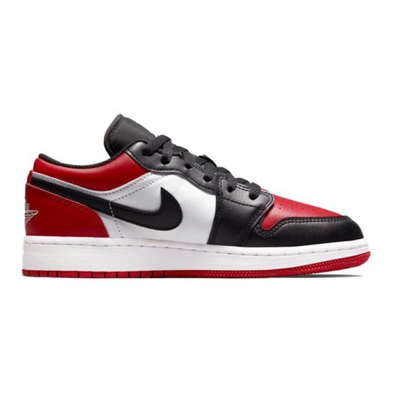 Air Jordan 1 Low GS Bred Toe 553560-612