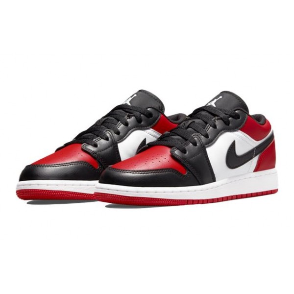 Air Jordan 1 Low GS Bred Toe 553560-612