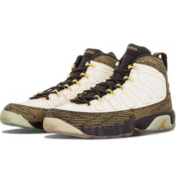 Air Jordan 9 Retro DB GS 'Doernbecher' White/Metallic Gold-Black 580891-170