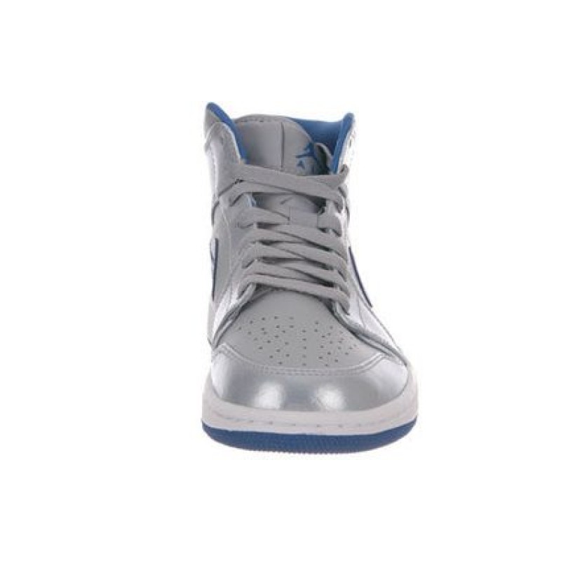 Air Jordan 1 Mid 'Wolf Grey' Wolf Grey/White-Sport Blue 554724-025