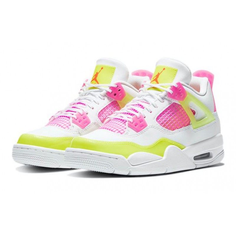 Air Jordan 4 Retro GS White Lemon Pink CV7808-100