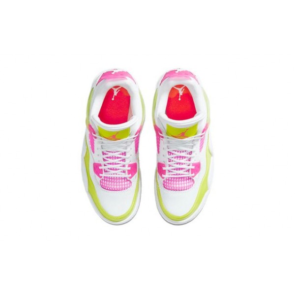 Air Jordan 4 Retro GS White Lemon Pink CV7808-100