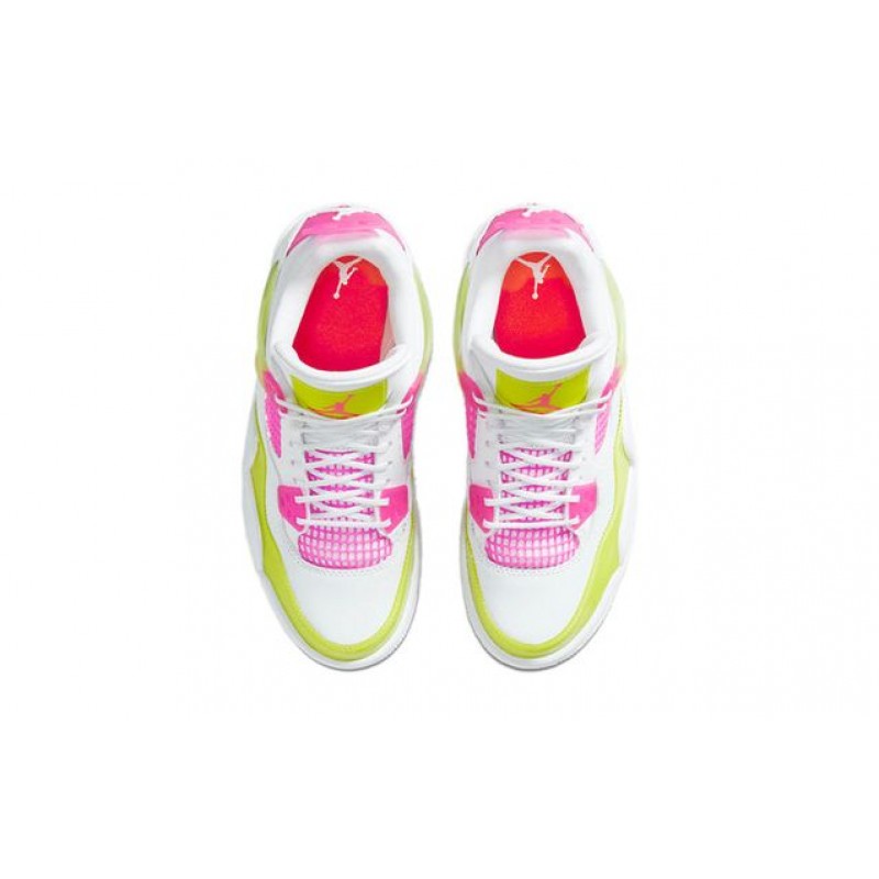 Air Jordan 4 Retro GS White Lemon Pink CV7808-100