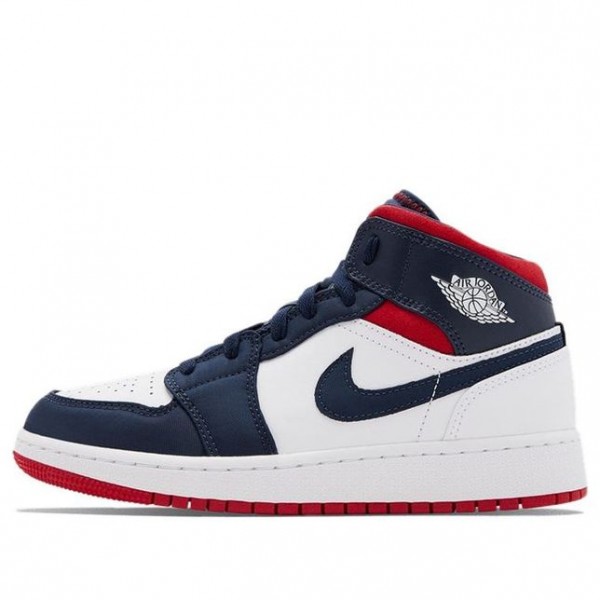 Air Jordan 1 Mid GS 'USA Olympic' SE USA (GS) BQ6931-104