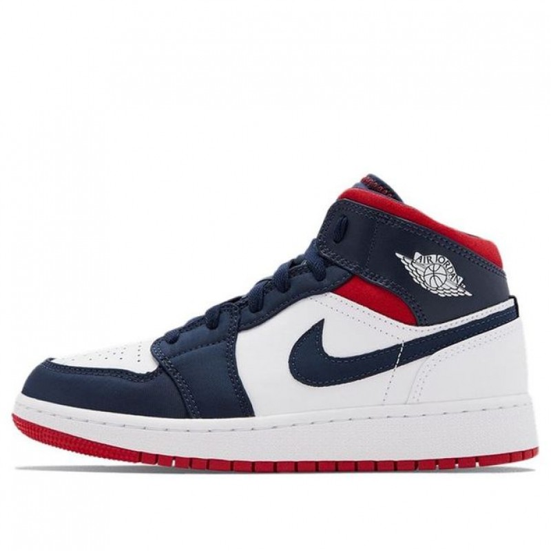 Air Jordan 1 Mid GS 'USA Olympic' SE USA (GS) BQ6931-104