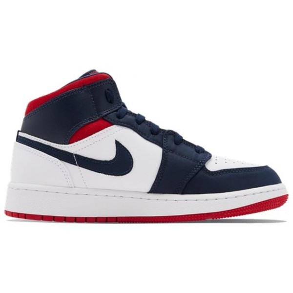 Air Jordan 1 Mid GS 'USA Olympic' SE USA (GS) BQ6931-104