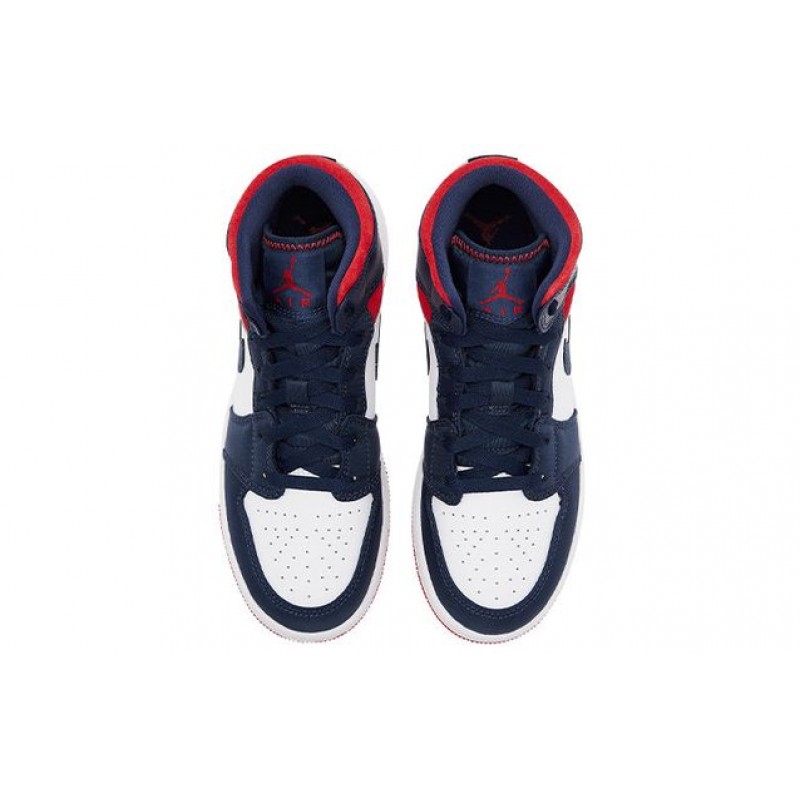 Air Jordan 1 Mid GS 'USA Olympic' SE USA (GS) BQ6931-104