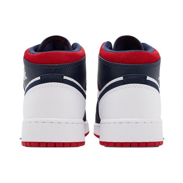 Air Jordan 1 Mid GS 'USA Olympic' SE USA (GS) BQ6931-104