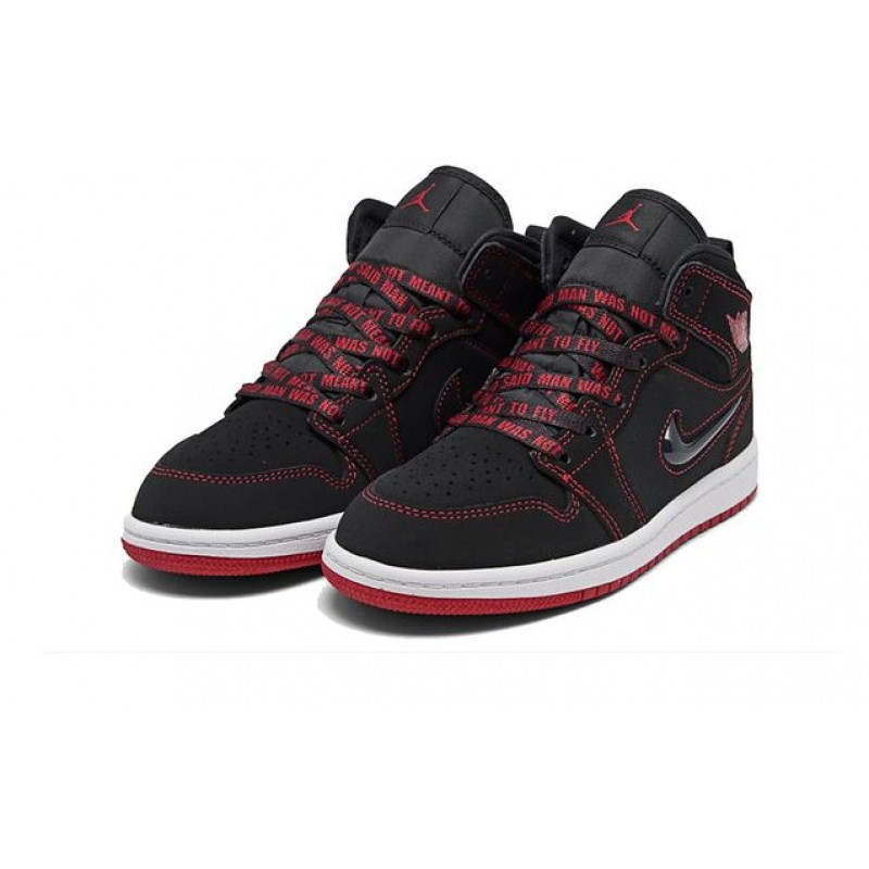 Air Jordan 1 Mid PS SE 'Fearless' Black/Gym Red CU6618-062