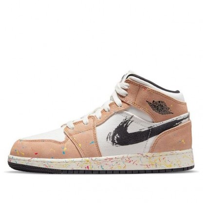 Air Jordan 1 Mid SE (GS) Brushstroke (GS) DA8006-100