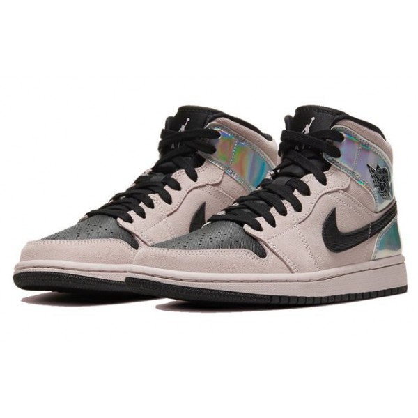 Womens WMNS Air Jordan 1 Mid Iridescent BQ6472-602