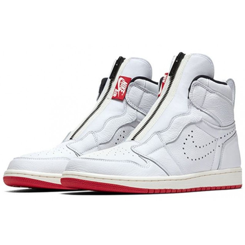 Air Jordan 1 High Zip White University Red AR4833-100