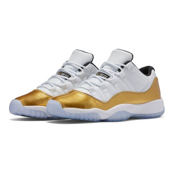 Air Jordan 11 Retro Low GS White Gold Olympic 528896-103