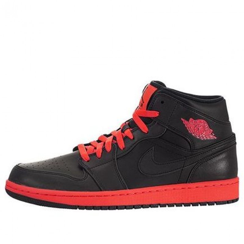 Air Jordan 1 Mid Black Infrared 554724-043