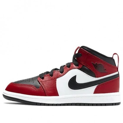 Air Jordan 1 Mid PS 'Chicago Black Toe' Black/Gym Red/Black 640734-069