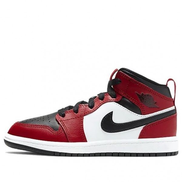 Air Jordan 1 Mid PS 'Chicago Black Toe' Black/Gym Red/Black 640734-069