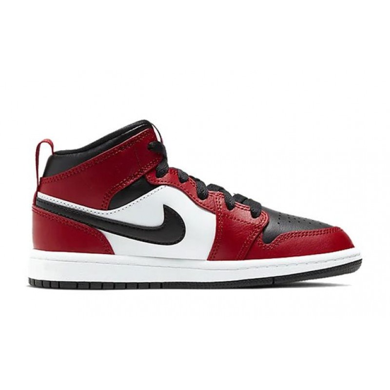 Air Jordan 1 Mid PS 'Chicago Black Toe' Black/Gym Red/Black 640734-069