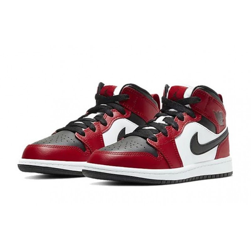 Air Jordan 1 Mid PS 'Chicago Black Toe' Black/Gym Red/Black 640734-069