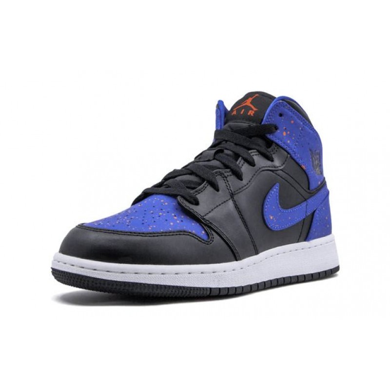 Air Jordan 1 Mid GS Black Royal 554725-048