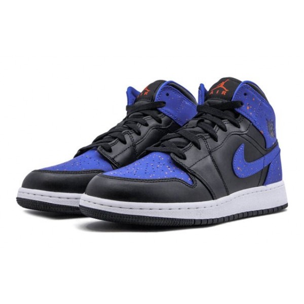 Air Jordan 1 Mid GS Black Royal 554725-048