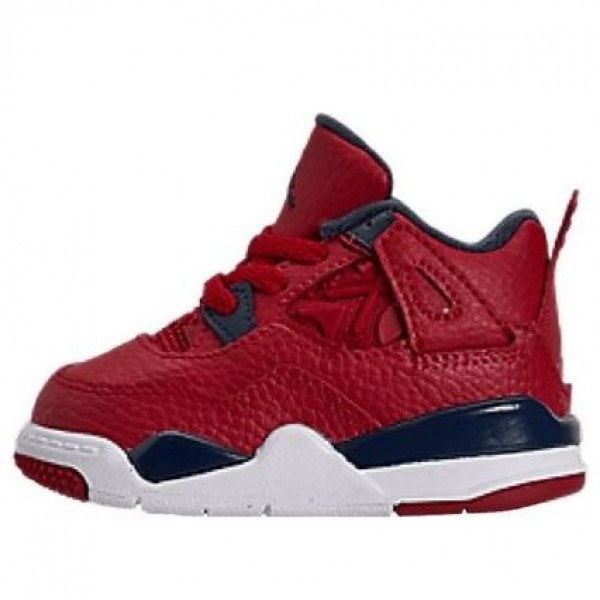 Air Jordan 4 Retro TD 'FIBA' Gym Red/White/Metallic Gold/Obsidian BQ7670-617