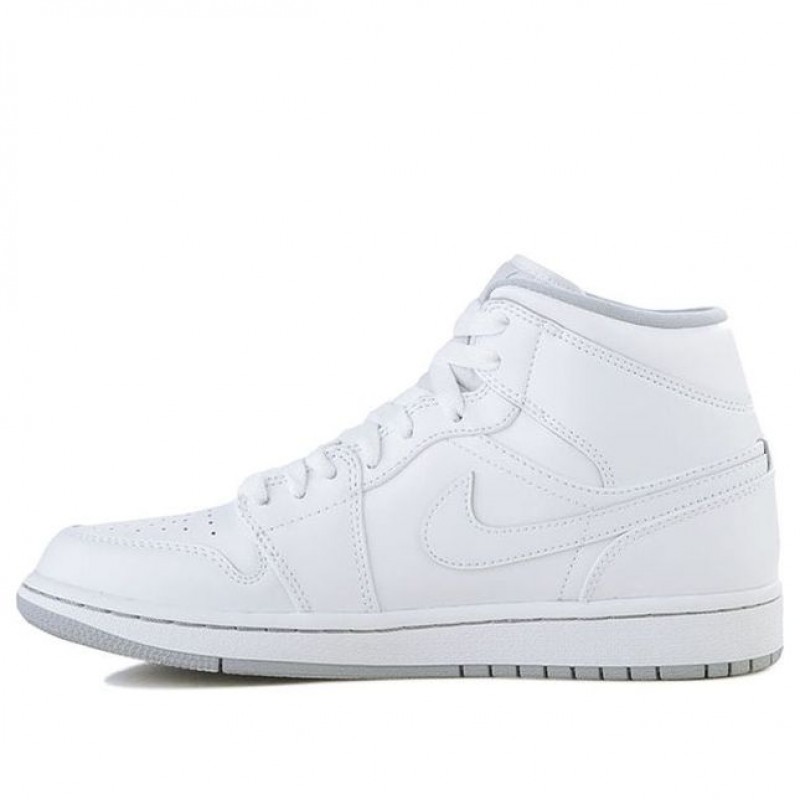 Air Jordan 1 Mid White Wolf Grey 554724-112