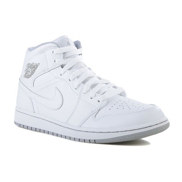 Air Jordan 1 Mid White Wolf Grey 554724-112