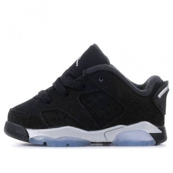 Air Jordan 6 Retro Low TD 'Black' Black/Metallic Silver-White 768883-003