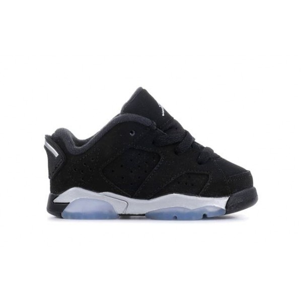 Air Jordan 6 Retro Low TD 'Black' Black/Metallic Silver-White 768883-003