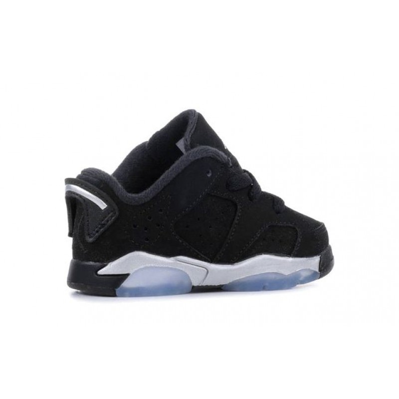 Air Jordan 6 Retro Low TD 'Black' Black/Metallic Silver-White 768883-003