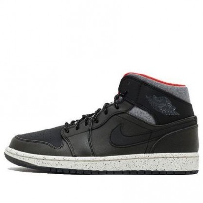 Air Jordan 1 Mid Black Dark Grey Infrared 811124-035