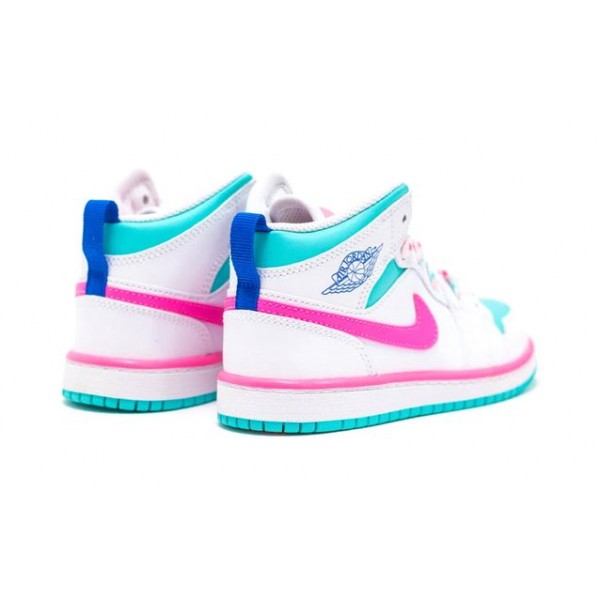 Air Jordan 1 Mid PS 'Digital Pink' White/Digital Pink/Aurora Green/Soar 640737-102