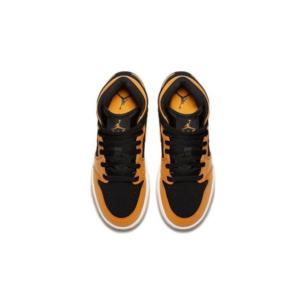 Air Jordan 1 Mid GS Black Orange Peel 554725-081