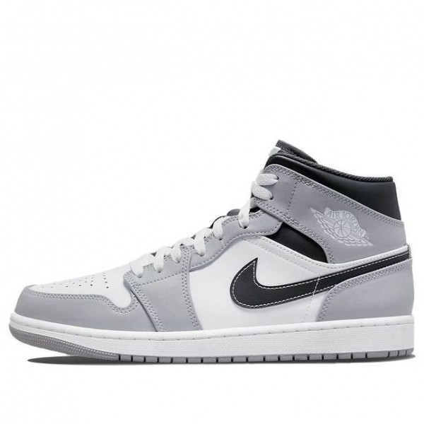 Air Jordan 1 Mid Light Smoke Grey 554724-078