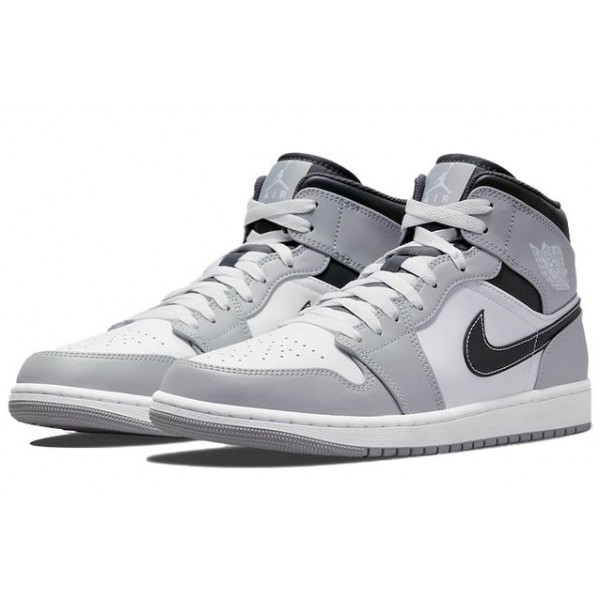 Air Jordan 1 Mid Light Smoke Grey 554724-078