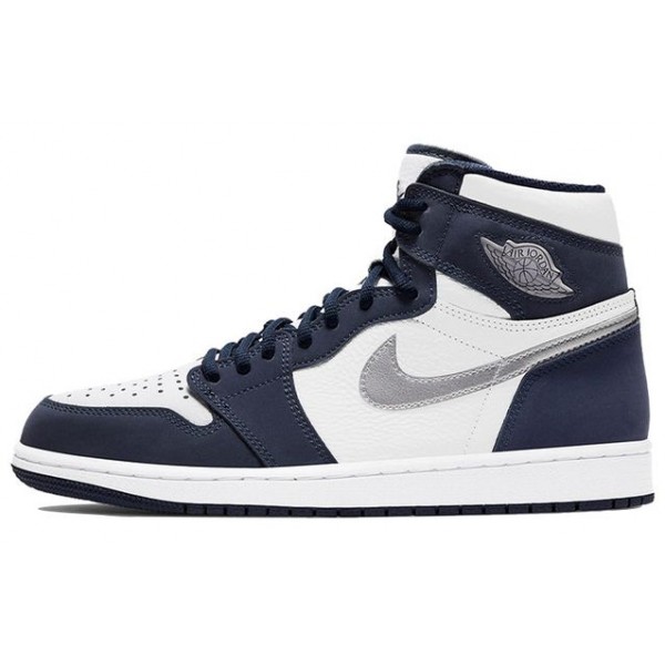 Air Jordan 1 Retro High co.JP 'Midnight Navy' Suitcase Special Box White/Midnight Navy/Metallic Silver DB5877-100