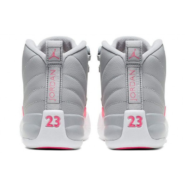 Air Jordan 12 Retro GS Wolf Grey Pink 510815-060