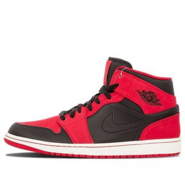 Air Jordan 1 Mid Black Gym Red 554724-005