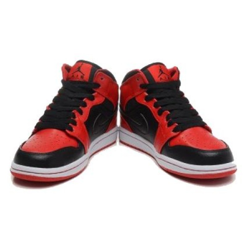 Air Jordan 1 Mid Black Gym Red 554724-005