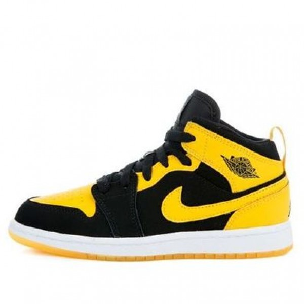 Air Jordan 1 Mid PS 'New Love' black/varsity maize-white 640734-035