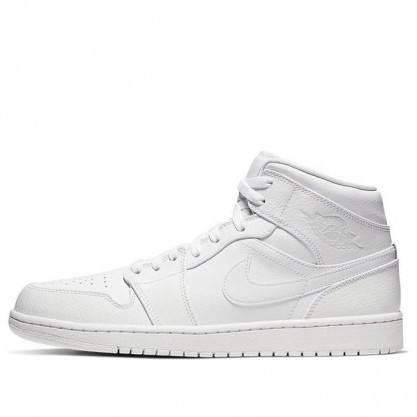 Air Jordan 1 Mid Triple White 554724-126