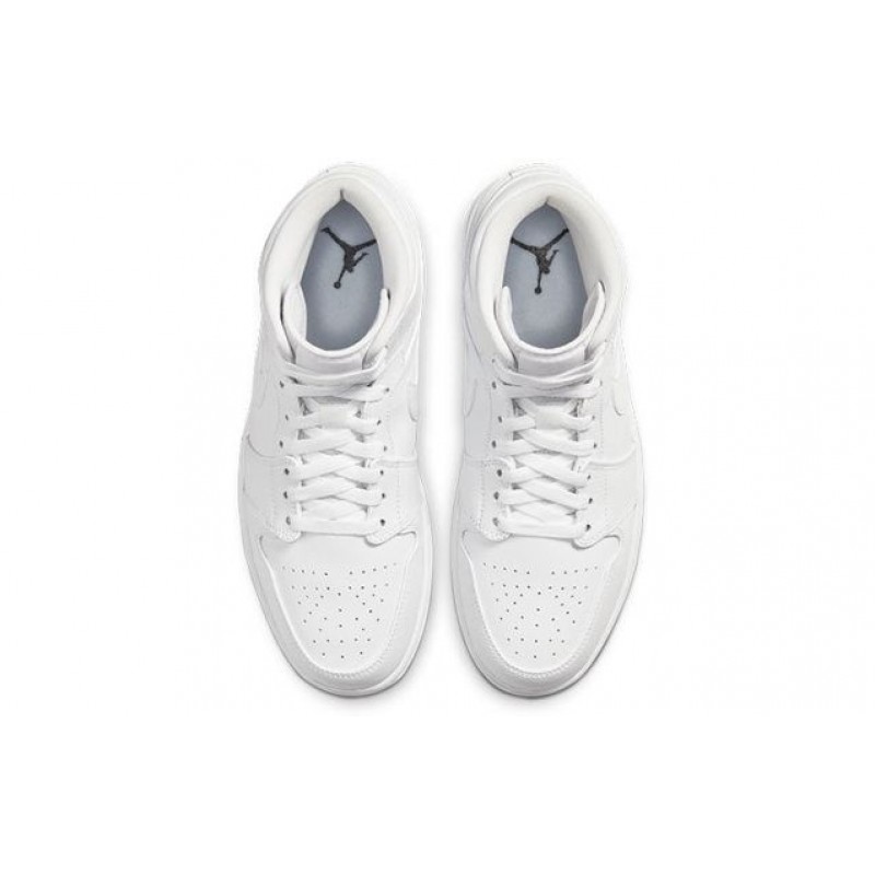 Air Jordan 1 Mid Triple White 554724-126