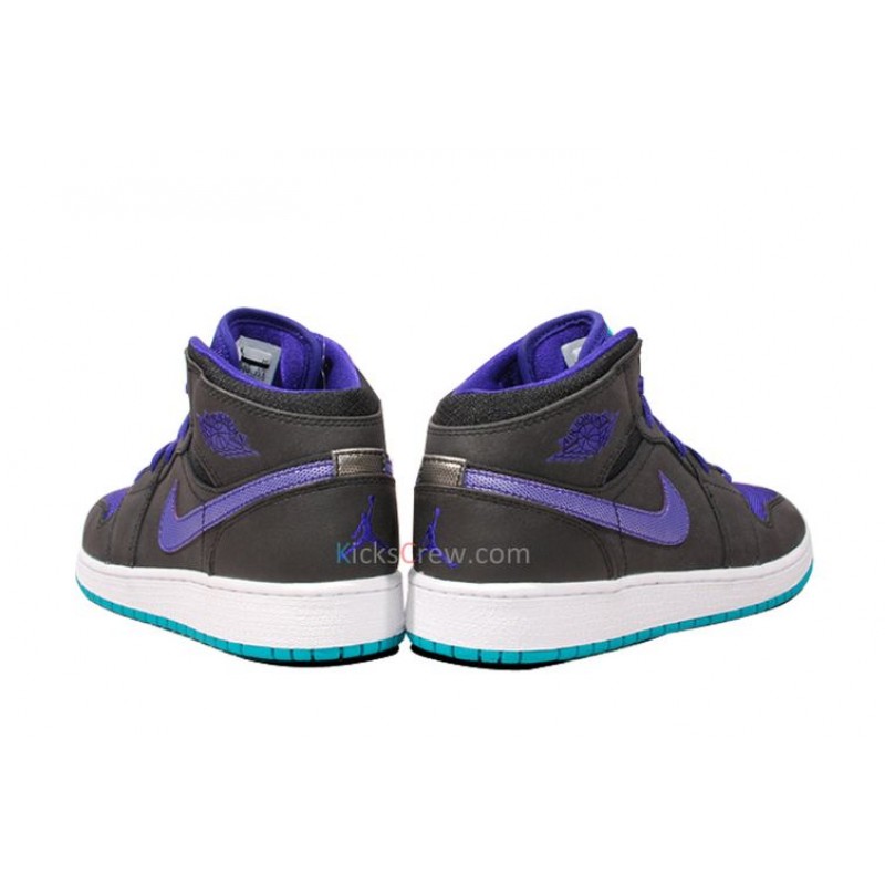 Air Jordan 1 Mid GS Black Grape Ice 554725-015