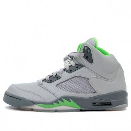 Air Jordan 5 Retro 'Green Bean' Silver/Green Bean-Flint Grey 136027-031