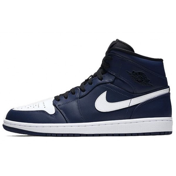 Air Jordan 1 Mid Obsidian White 554724-401