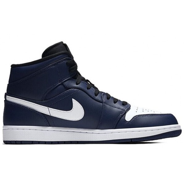 Air Jordan 1 Mid Obsidian White 554724-401