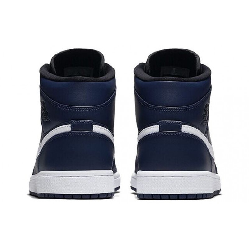 Air Jordan 1 Mid Obsidian White 554724-401