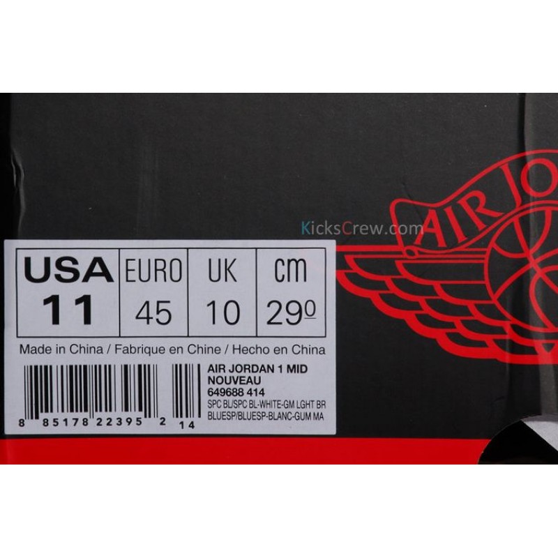 Air Jordan 1 Mid Nouveau Space Blue 649688-414